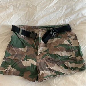 Women’s army style shorts
